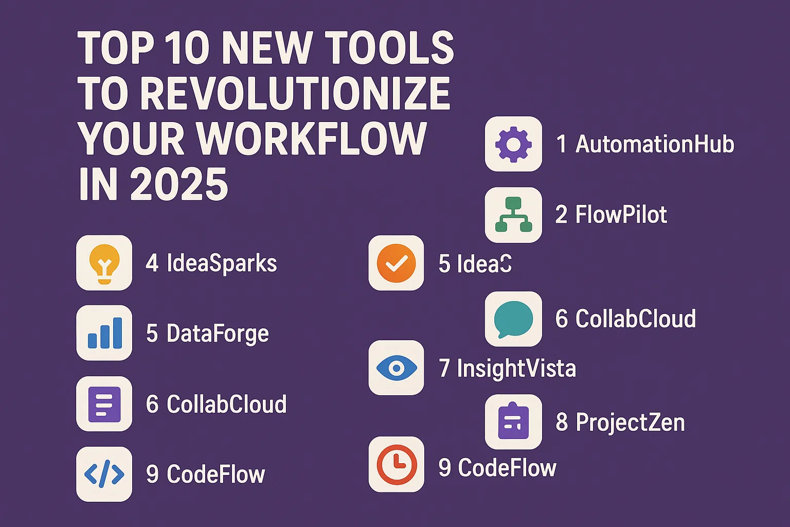 Top 10 New Tools to Revolutionize Your Workflow in 2025